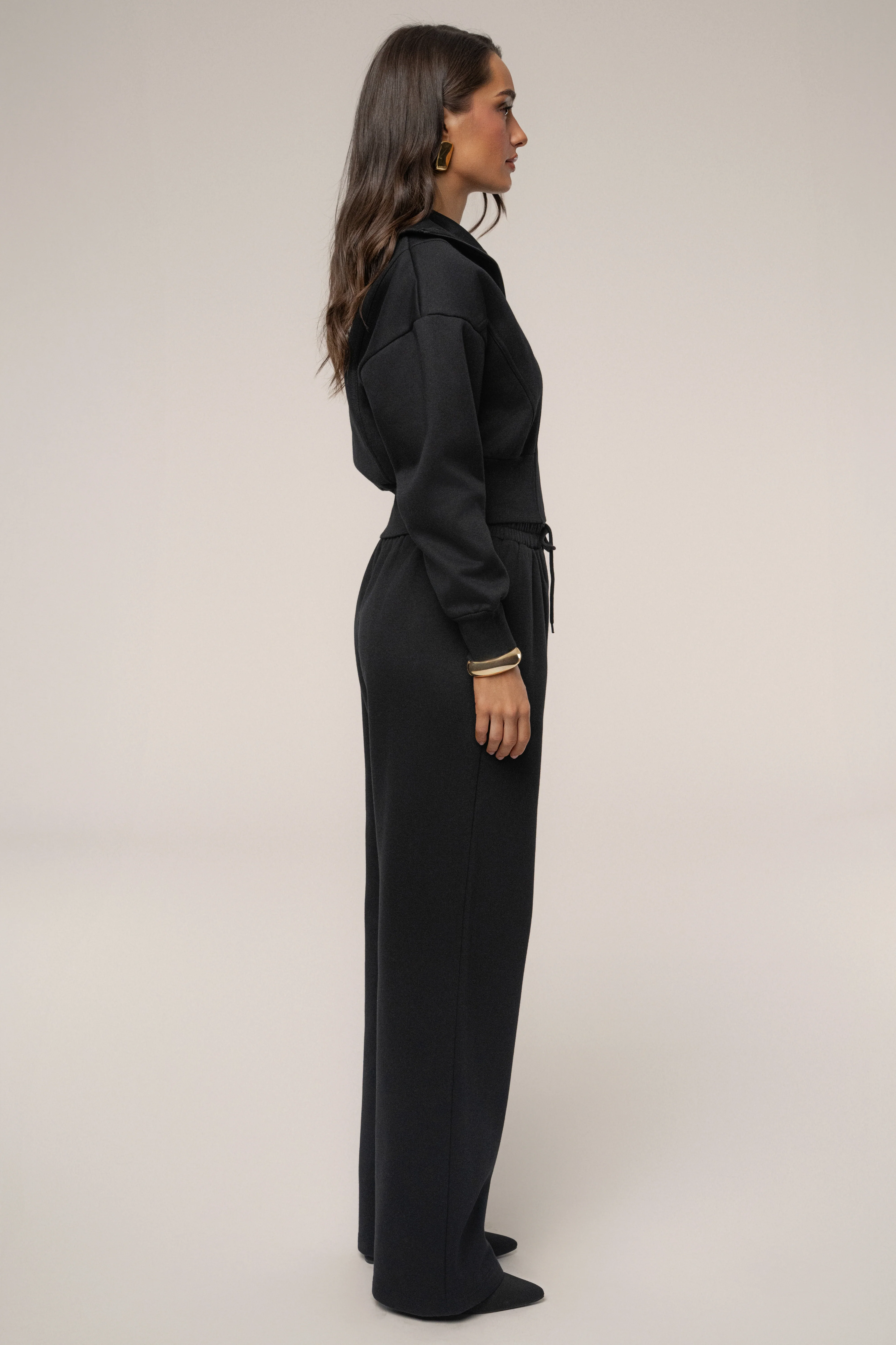 Black JLUXLABEL Logo Fleece Pants - Image 11