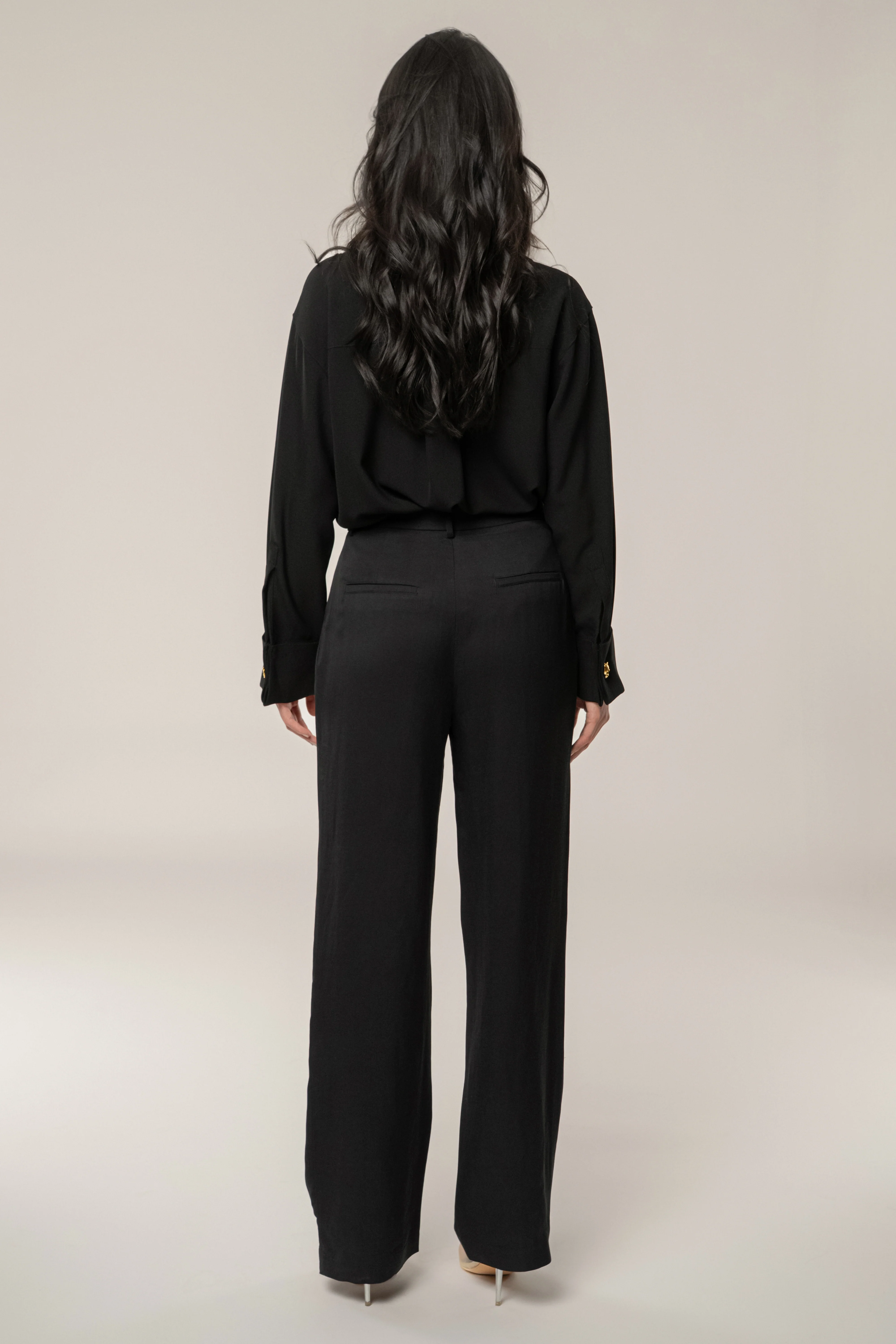 Black Stella Button Up Shirt - Image 6
