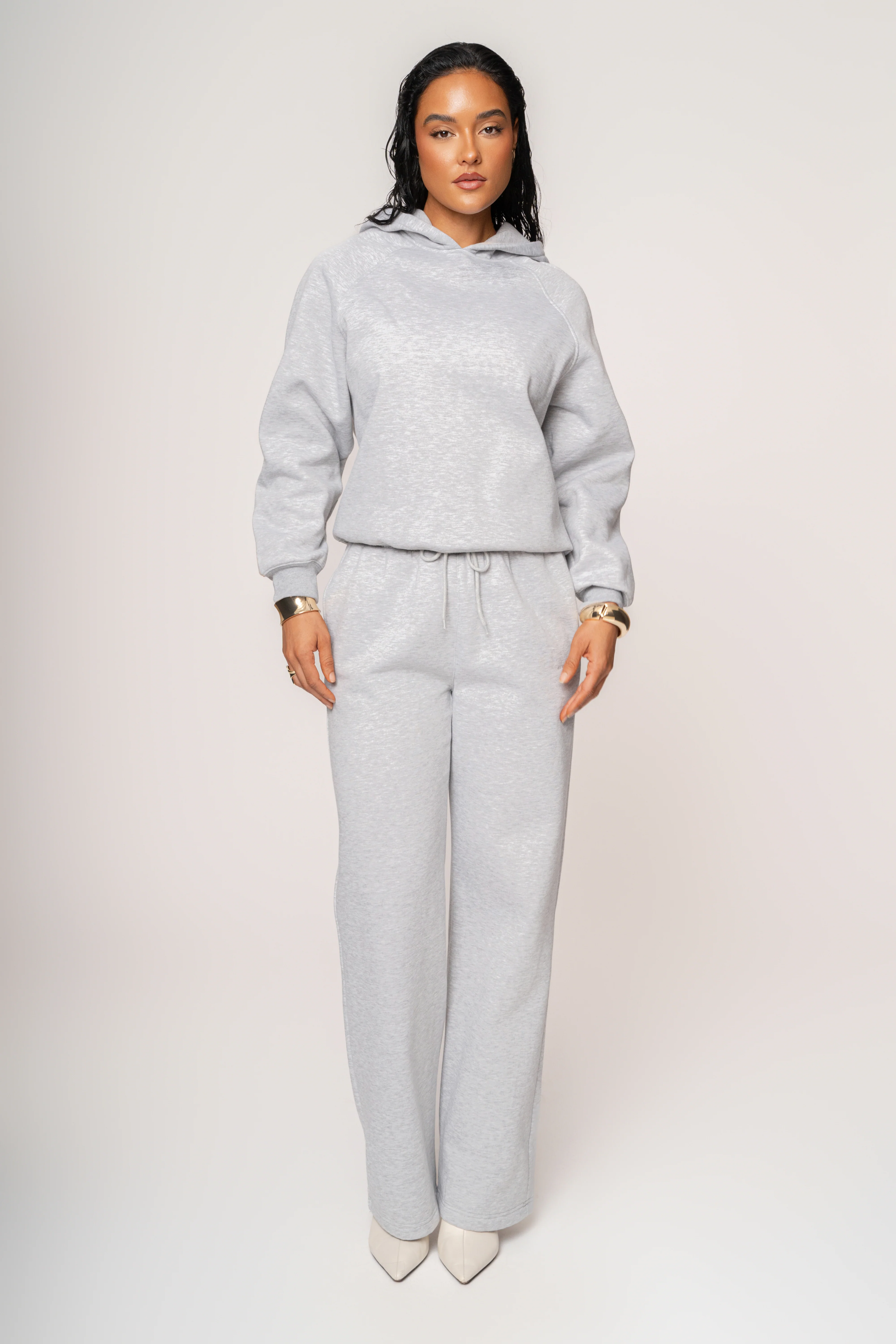 Heather Grey JLUXLABEL Logo Fleece Pants - Image 8
