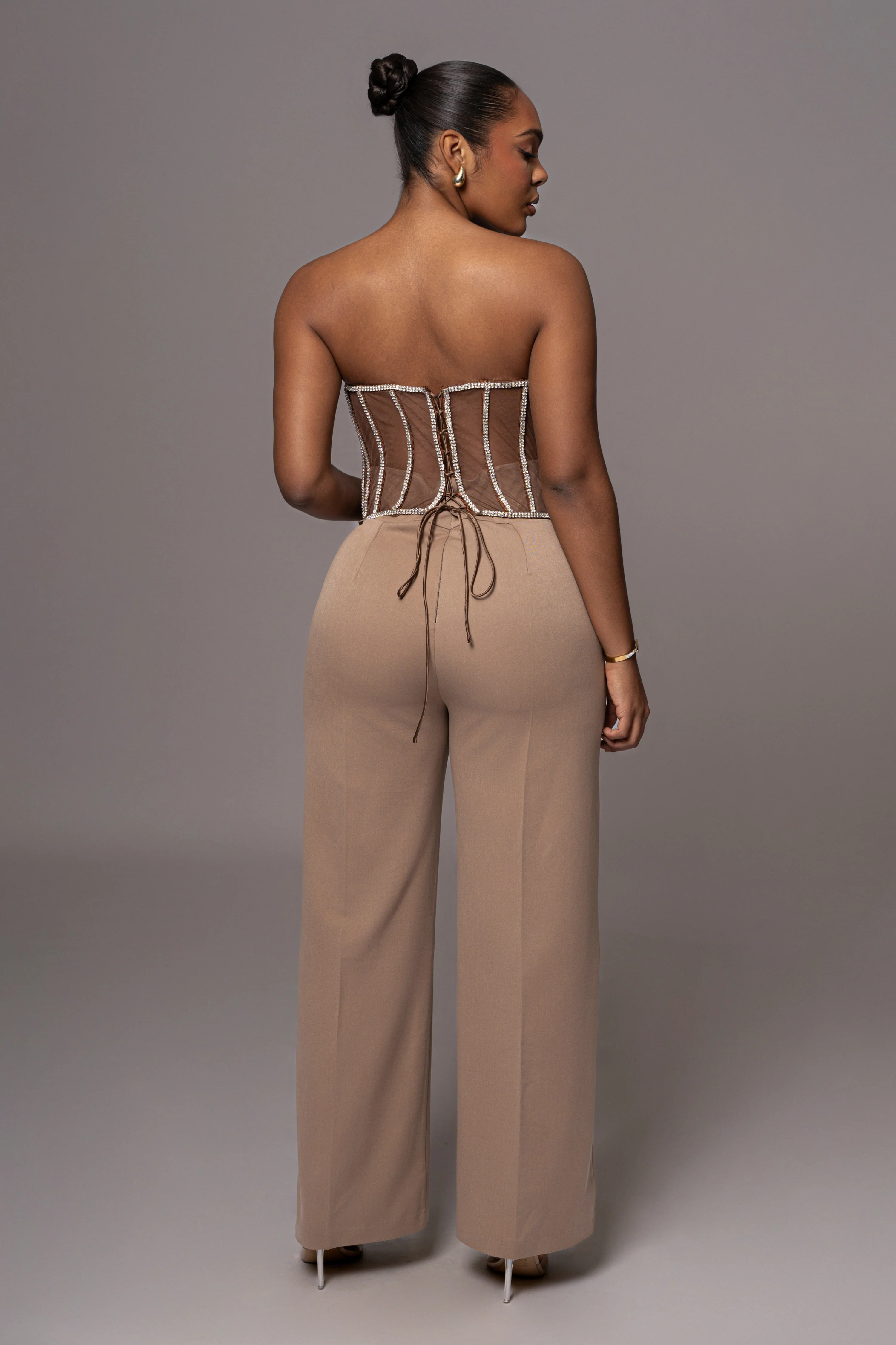 Tan Novena Woven Pants - Image 7